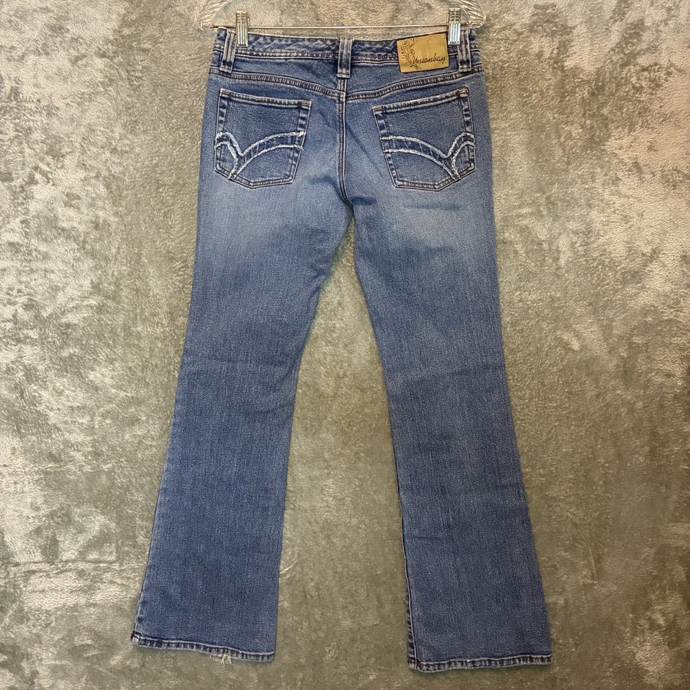 Vtg Unionbay Juniors Low Rise Bootcut Flare Jean 5 Indie Sleaze McBling 2000s
